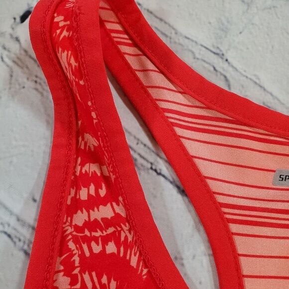 🔺️Athletic Works Coral Print Reversible Athletic Racerback Tank Large - Picture 8 of 12